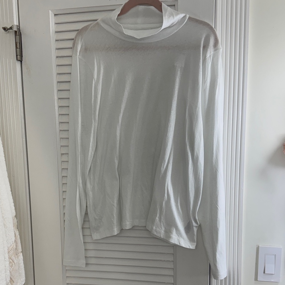 NWT J. Crew Women’s Plus Size 3X White Long Sleeve Tissue Turtleneck - Picture 11 of 11